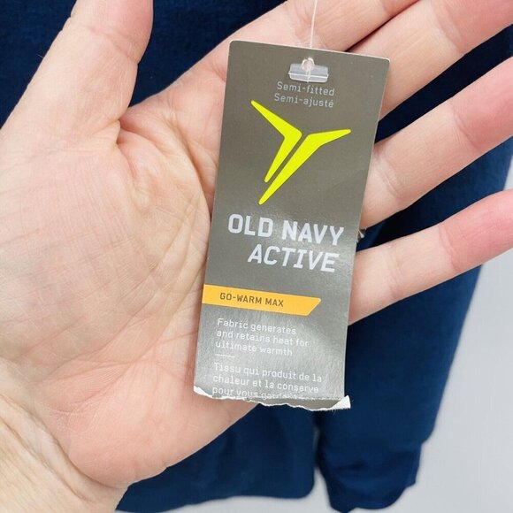 Old Navy Active Womens Size XS Funnel Neck Fleece Pullover Sweatshirt in Blue - Picture 4 of 7